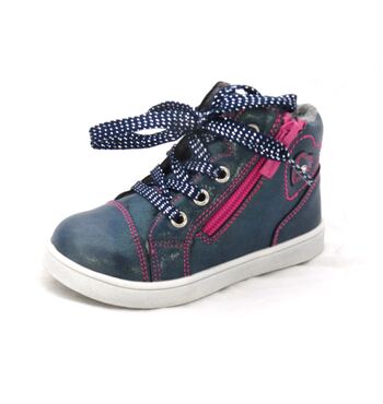 Ботинки для девочки Сердечки 82B-SW-0881 Ботинки для девочки Сердечки 82B-SW-0881