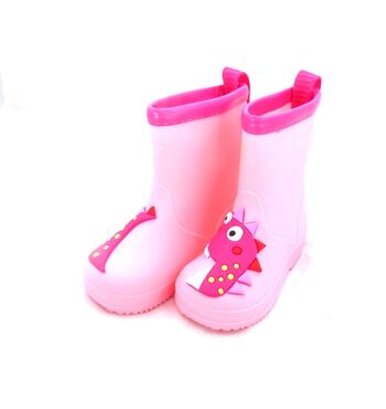 Детские резиновые для девочки  Дракоша розовые 