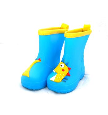 Детские резиновые сапожки Дракоша голубые Детские резиновые сапожки Дракоша голубые