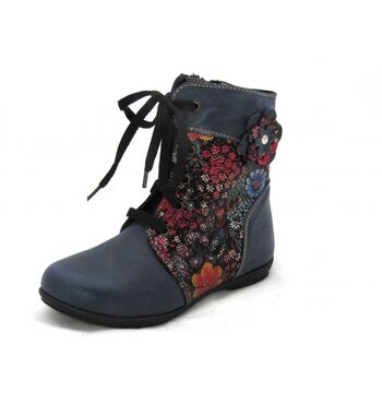 Демисезонные ботинки Ситец синие