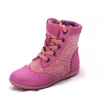 Демисезонные ботинки для девочки Лелелка розовые Демисезонные ботинки для девочки Лелелка розовые