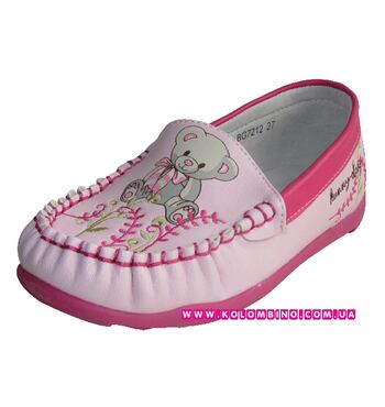 Мокасины Мишка розовые (22) Мокасины Мишка розовые (22)