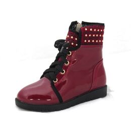 Демисезонные ботинки для девочки Вишня