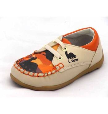 Мокасины Динозаврик бежевые (22)