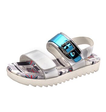 Сандалии  для девочки Серебро