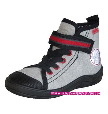 Кеды высокие для мальчика Tim красная резинка Кеды высокие для мальчика Tim красная резинка