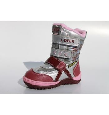 Термоботинки для девочки BG Вьюга бордовые (27)