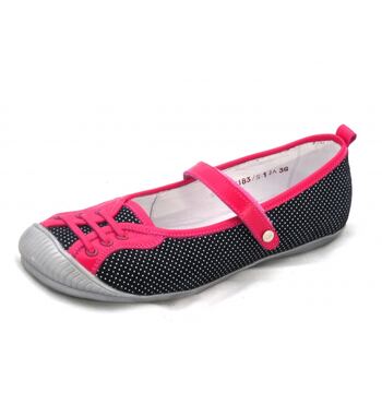 Туфли для девочки сине розовые Мальвы