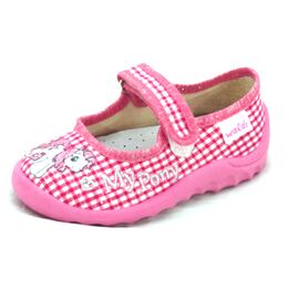 Тапочки для девочки Катя клетка Пони