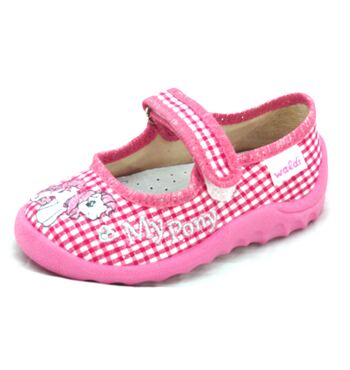 Тапочки для девочки Катя клетка Пони Тапочки для девочки Катя клетка Пони