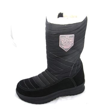 Зимние мембранные  сапоги для девочки Гала черные  82909